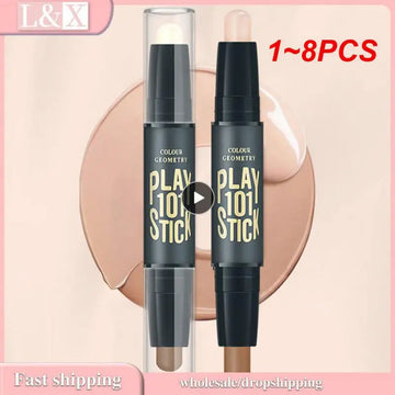 1~8PCS Face Professional Foundation Concealer Pen Long Lasting White Dark Circles Corrector Contour Eye Stick Pencil Cosmetic