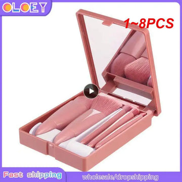 1~8PCS Makeup Brushes Tool Set Cosmetic Powder Eye Shadow Foundation Blush Blending Soft Fluffy Make Up Brush Maquiagem