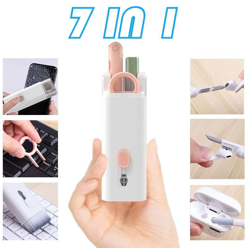 7 in 1 Multifunctional Cleaning Kit Keyboard Cell Phone Screen Cleaning Artifact Bluetooth Headset Mini Cleaning Pen