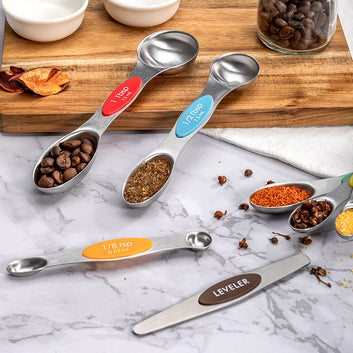 7-Piece Stainless Steel Measuring Spoon Set: Precision Perfected