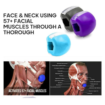Face Fitness Ball & Facial Toner Exerciser Facial Muscle Training Silicone Face-lift Masseter