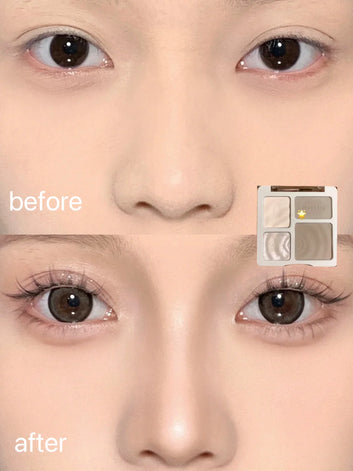 Judydoll Facial Highlighter Makeup Palette Face Matte Shadow Lasting Glow Brighten Contour Shimmer  Powder 3D Nose Cosmetics
