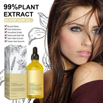 Natural Hair Growth Oil Efficient Anti Hair Loss Nourishing Essential Oil For Dense Repair Damaged Hair Moisturizing Smooth Oil