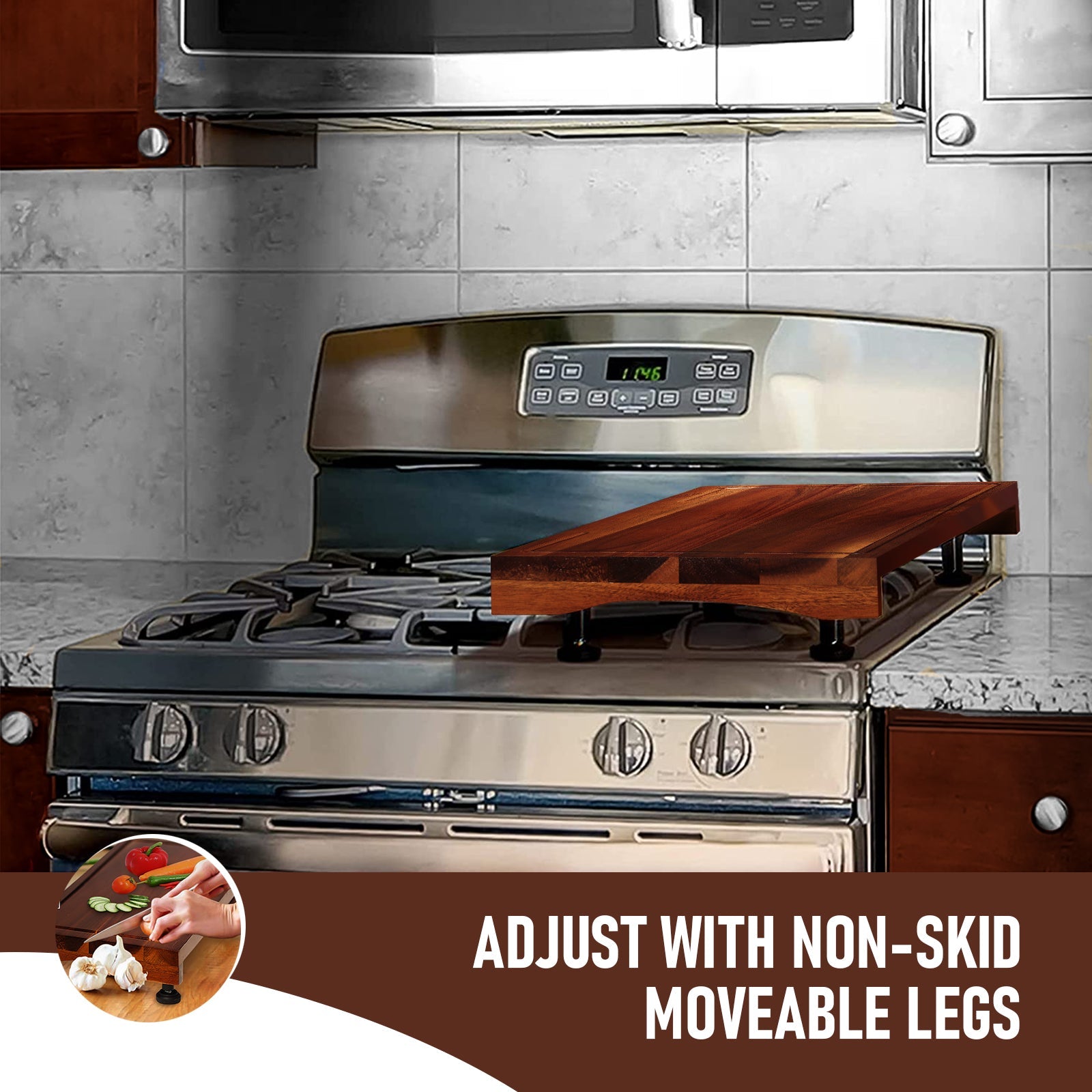 Stove Top Cover Wood-noodle Board-electric Stove Cover-kitchen